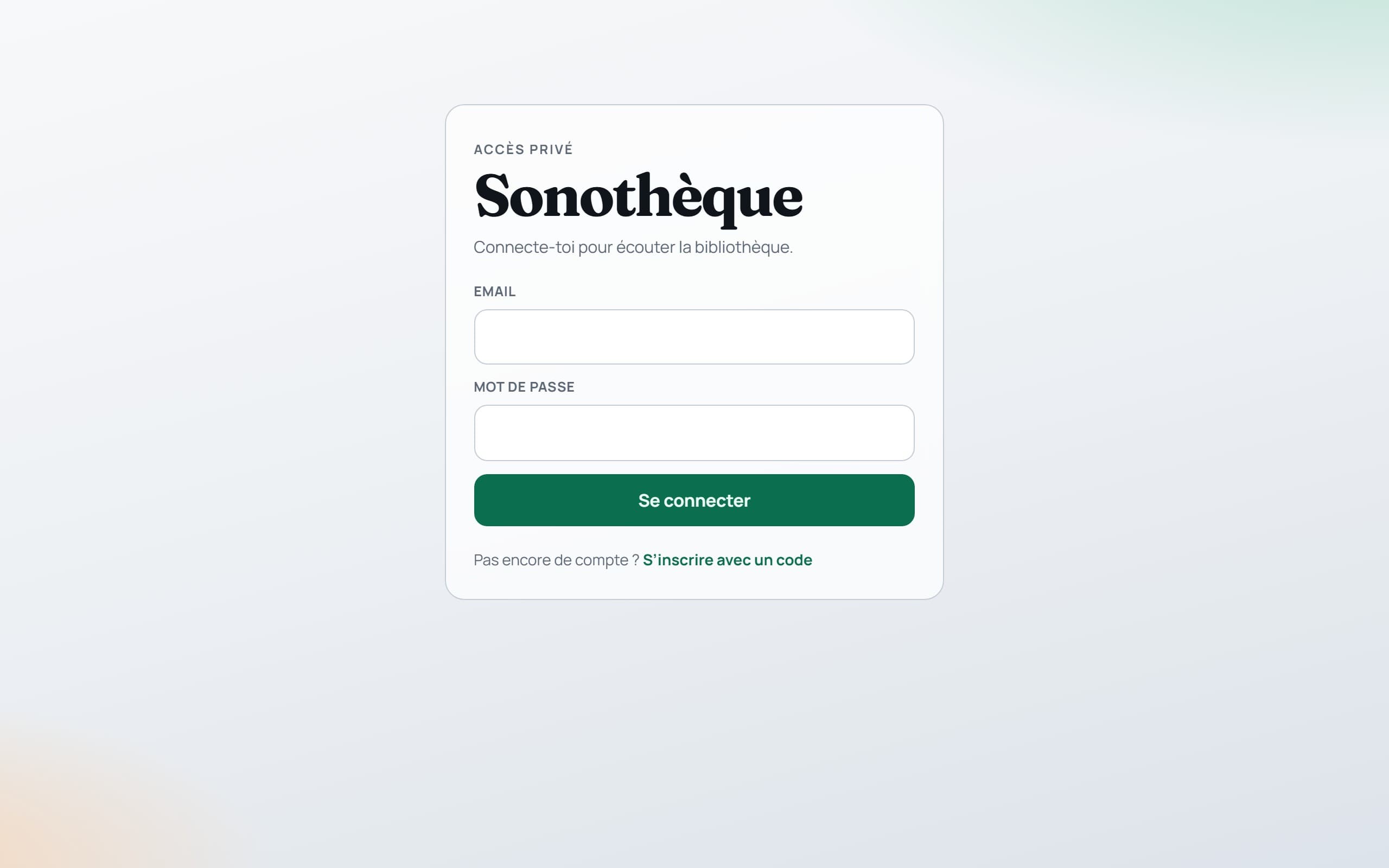 Aperçu de Sonothèque
